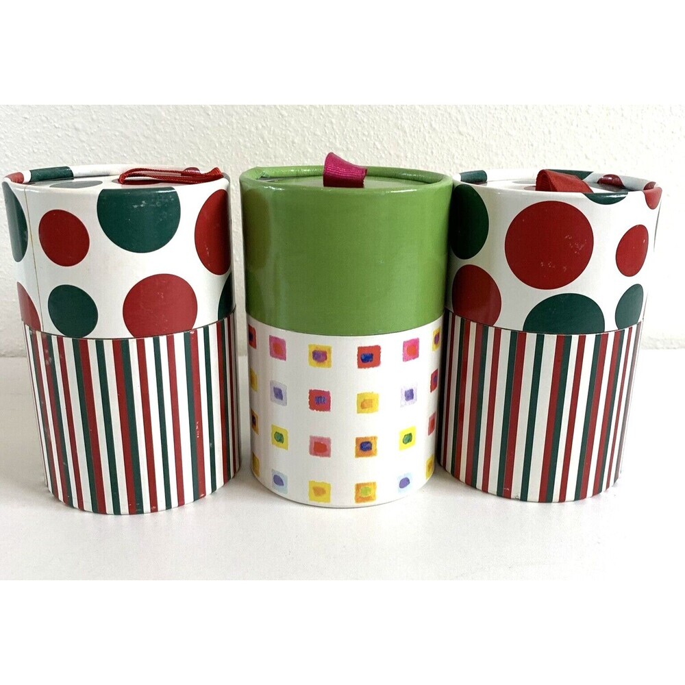 Better Homes and Garden Christmas Candles Glass Containers in Cardboard Lot of 3